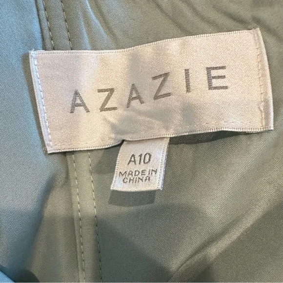 Azazie Salma Bridesmaid Dress in Agave - Picture 7 of 7